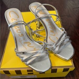 Circus by Sam Edelman Metallic Silver Heels
